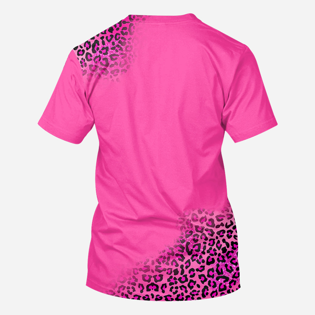 In October We Wear Pink - Breast Cancer Awareness All Over Shirt