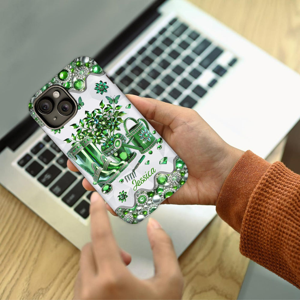 Just A Girl Who Loves Gardening - Personalized Gardening Full Print Phone Case