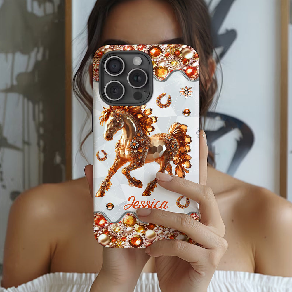 Just A Girl Who Loves Horses - Personalized Horse Full Print Phone Case