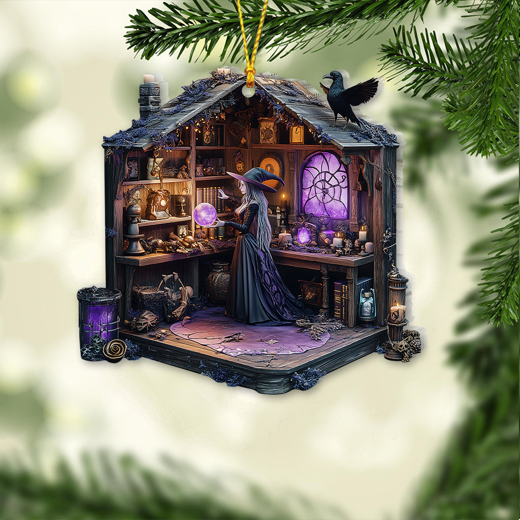 Mysterious Witch Room - Personalized Witch Ornament
