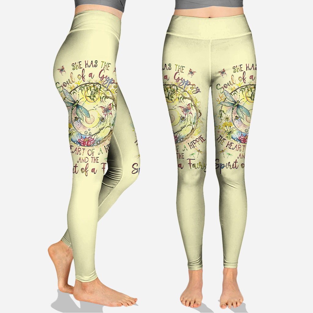 Spirit Of A Fairy Dragonfly - Personalized Hippie Hoodie and Leggings