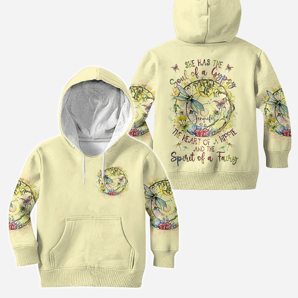 Spirit Of A Fairy Dragonfly - Personalized Hippie Hoodie and Leggings