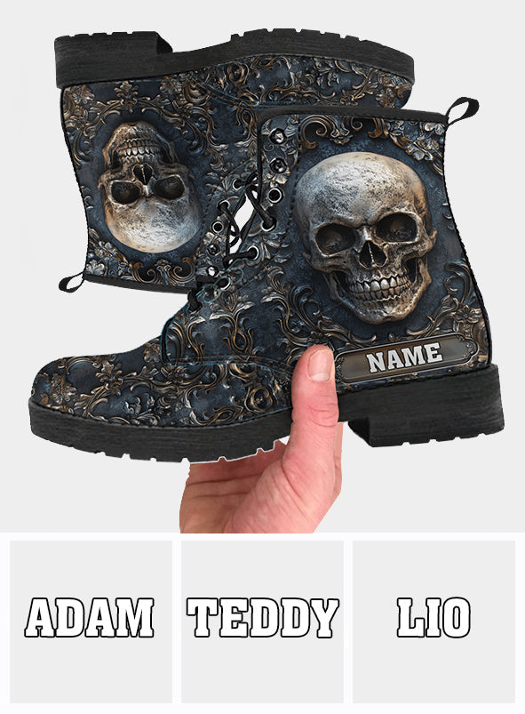 Bottes en cuir personnalisées Strong Skull -