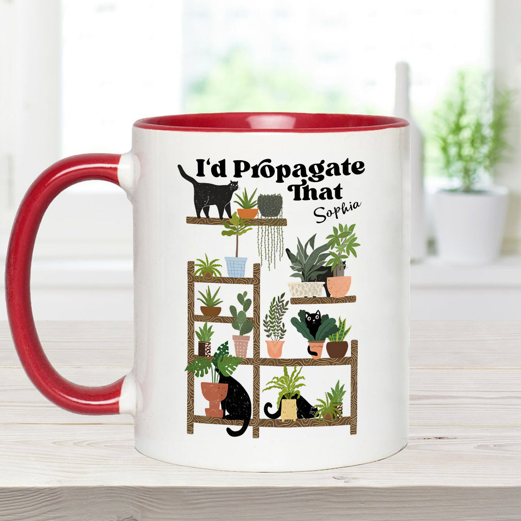 I'd Propagate That - Personalized Gardening Accent Mug