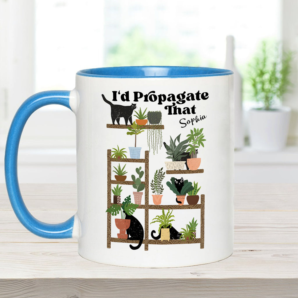I'd Propagate That - Personalized Gardening Accent Mug