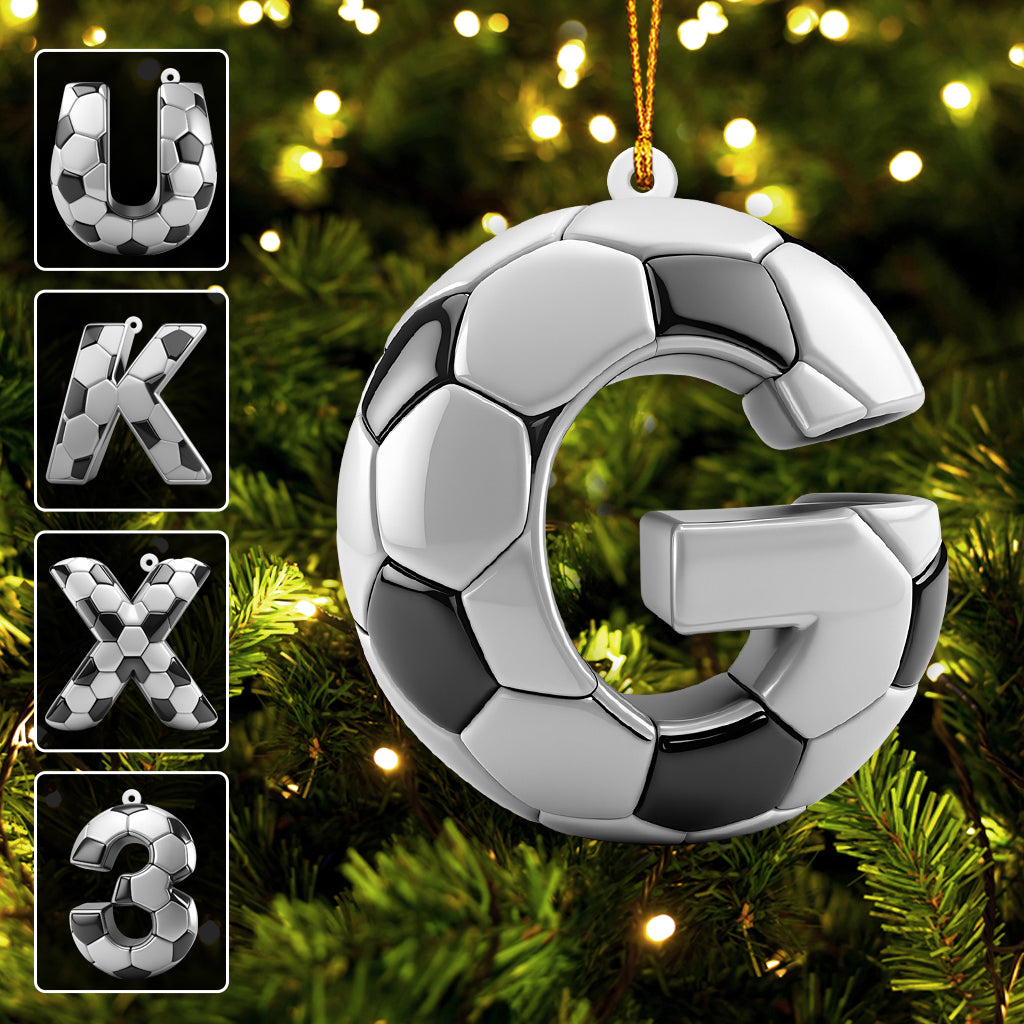 Soccer Letter - Personalized Soccer Ornament