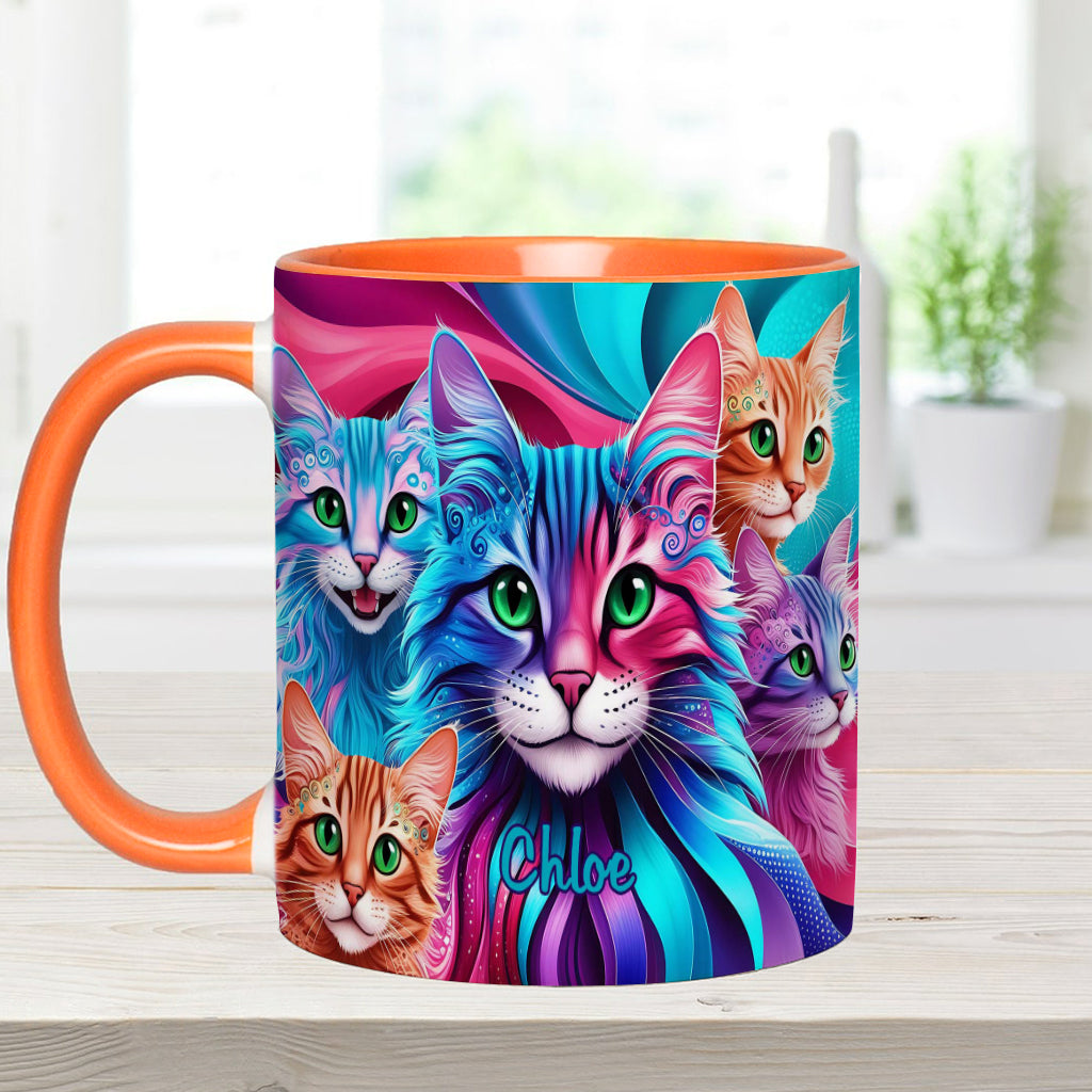 Crazy Cat Lady - Personalized Cat Accent Mug
