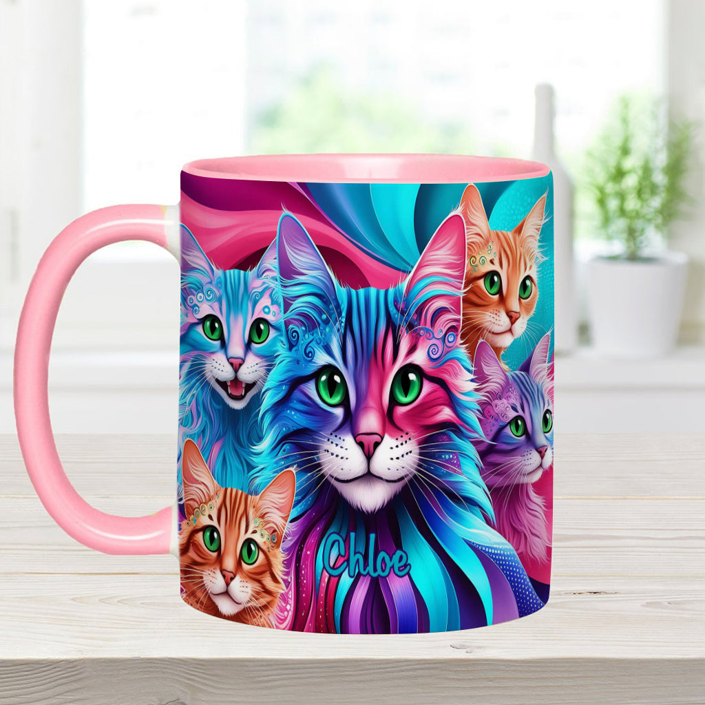 Crazy Cat Lady - Personalized Cat Accent Mug