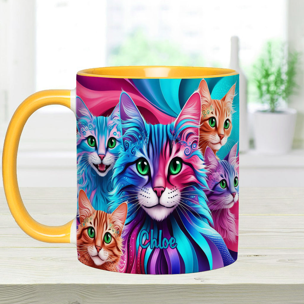 Crazy Cat Lady - Personalized Cat Accent Mug