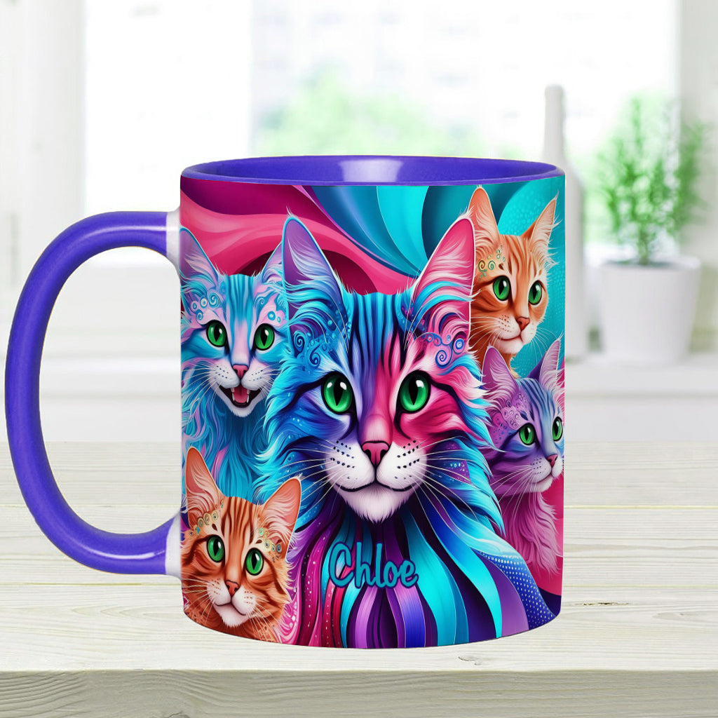 Crazy Cat Lady - Personalized Cat Accent Mug