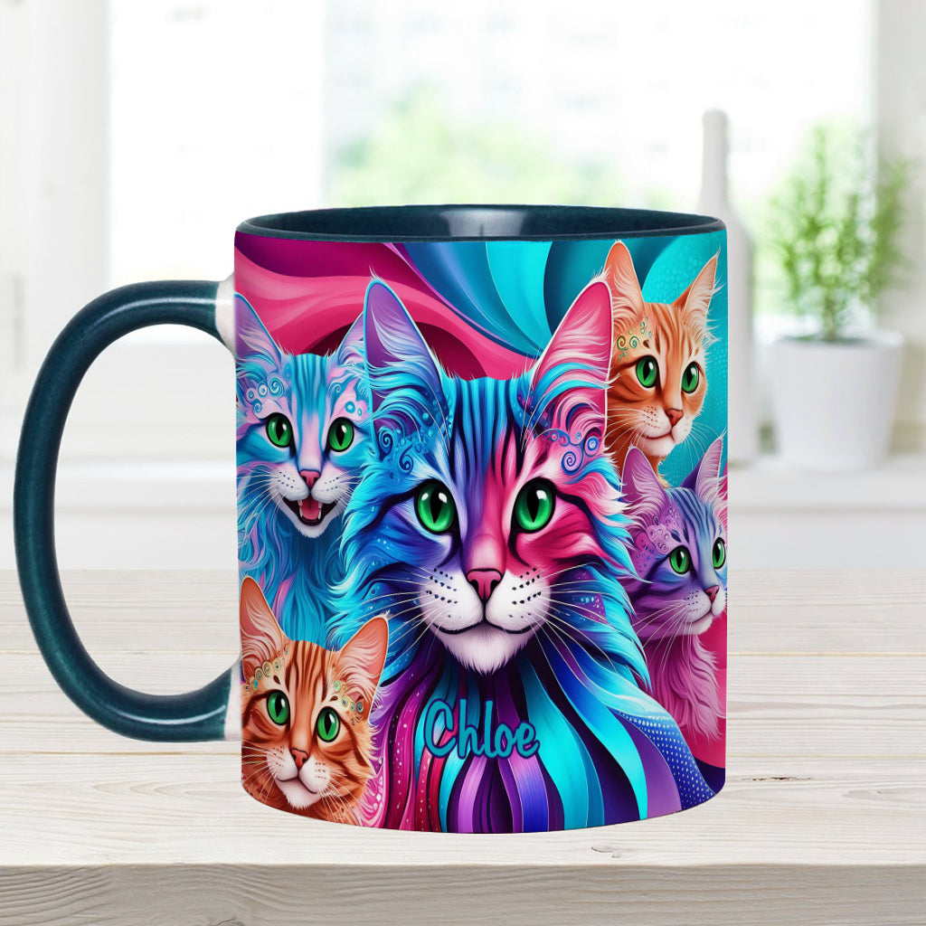 Crazy Cat Lady - Personalized Cat Accent Mug