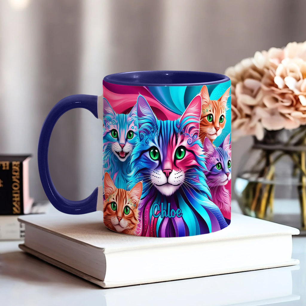 Crazy Cat Lady - Personalized Cat Accent Mug