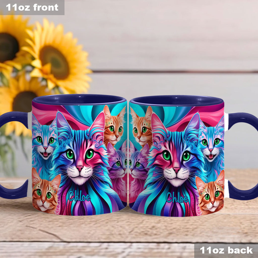 Crazy Cat Lady - Personalized Cat Accent Mug