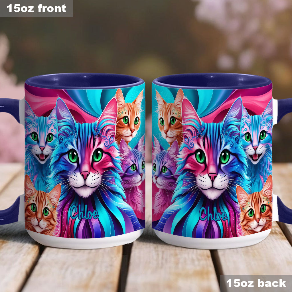 Crazy Cat Lady - Personalized Cat Accent Mug