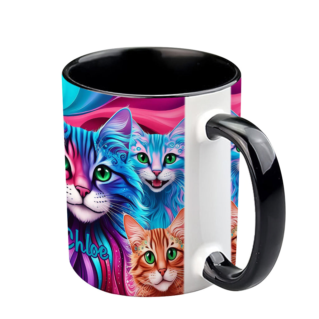 Crazy Cat Lady - Personalized Cat Accent Mug