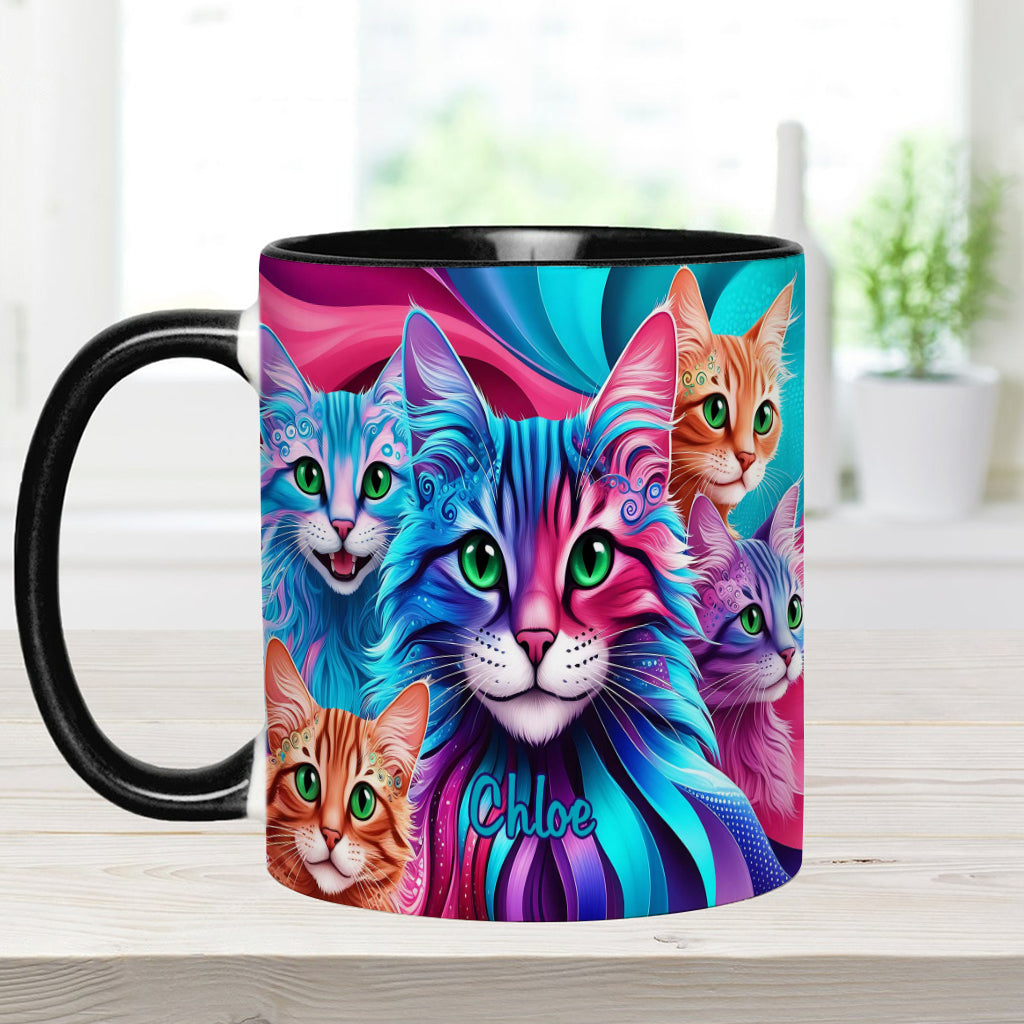 Crazy Cat Lady - Personalized Cat Accent Mug