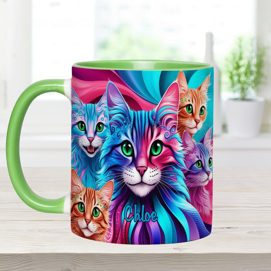 Crazy Cat Lady - Personalized Cat Accent Mug