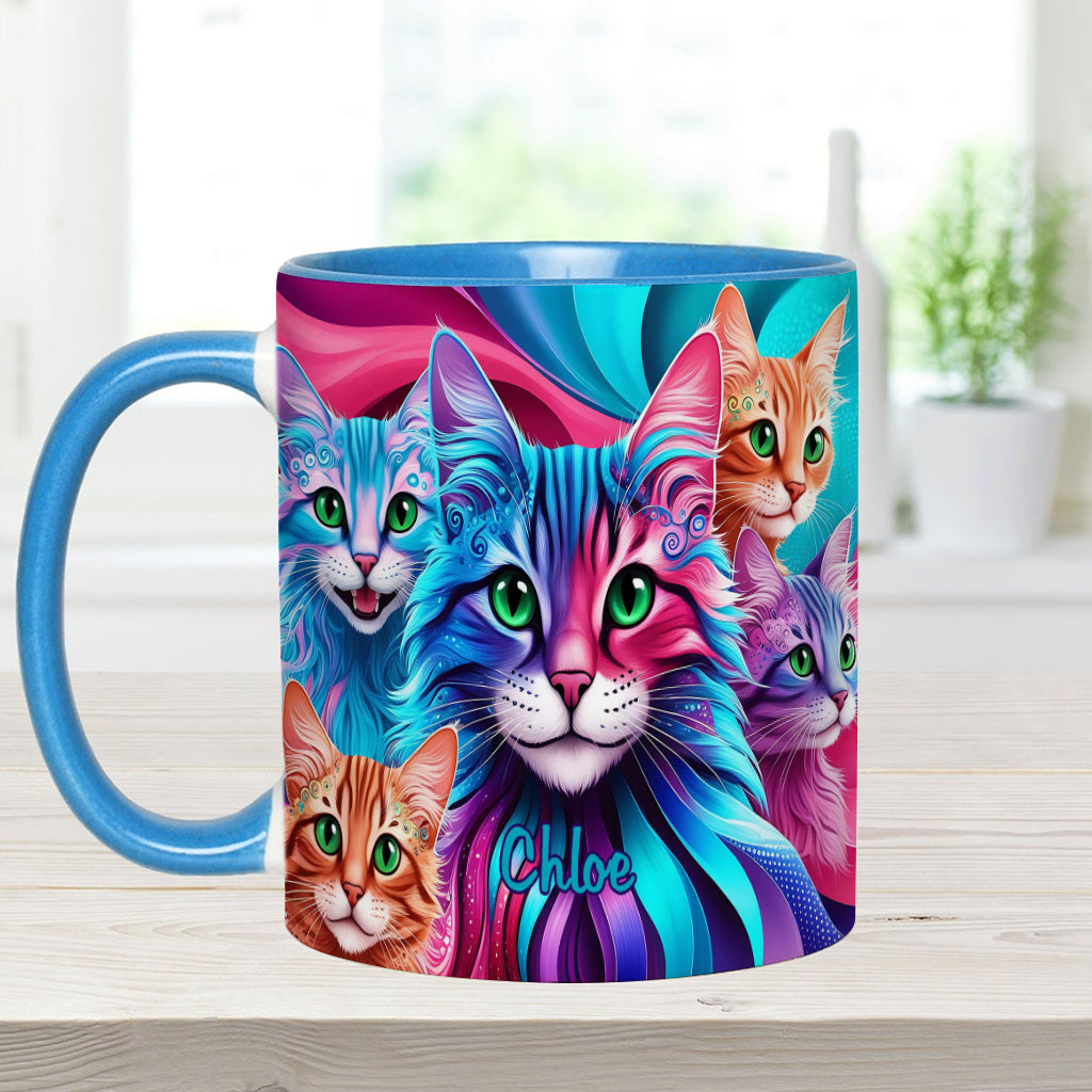 Crazy Cat Lady - Personalized Cat Accent Mug