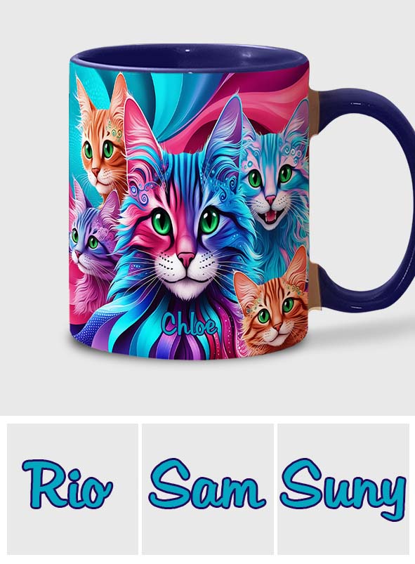 Crazy Cat Lady - Personalized Cat Accent Mug