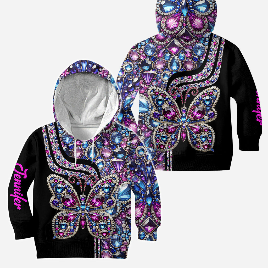 Beautiful Butterfly - Personalized Butterfly Hoodie and Leggings