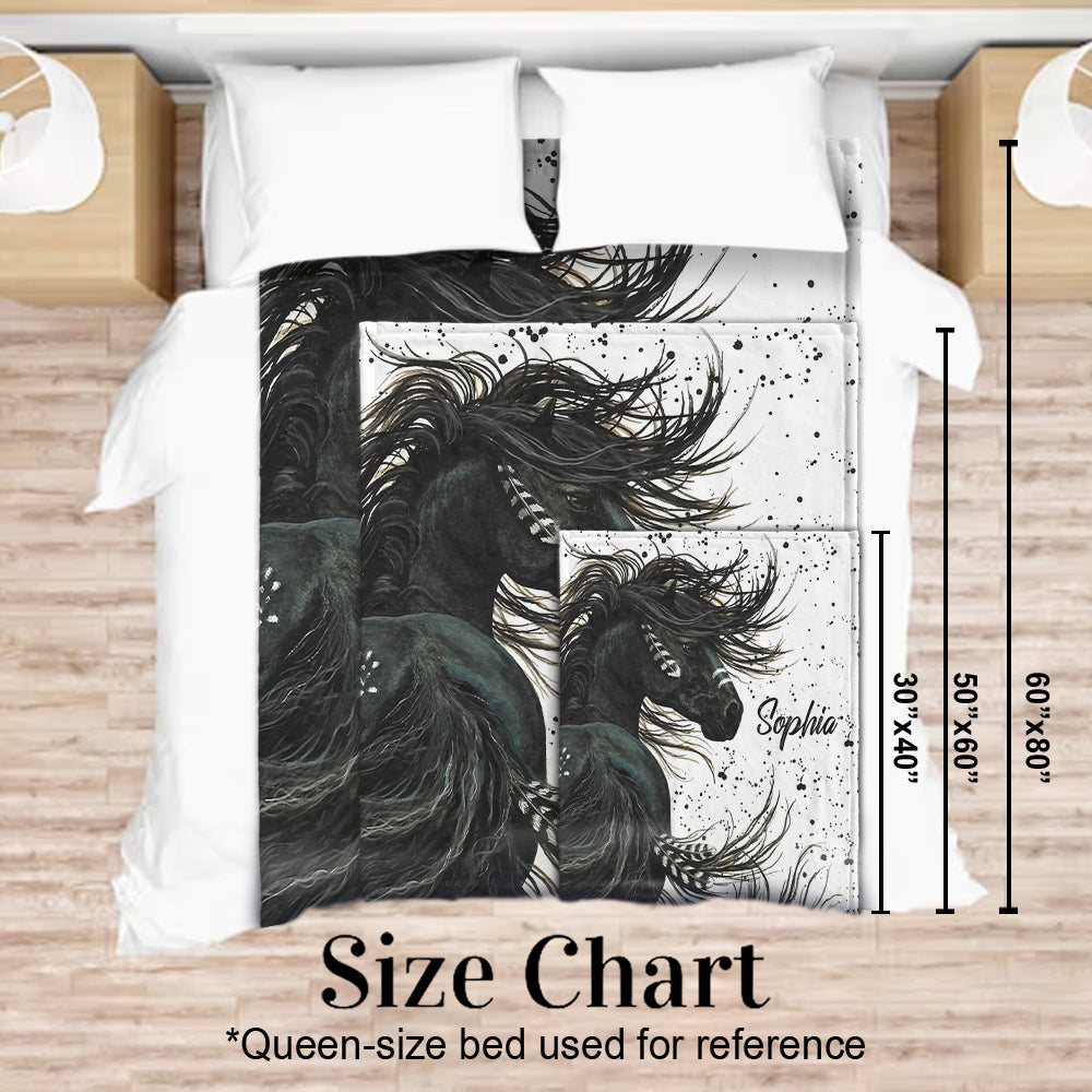 Love Horses - Personalized Horse Blanket