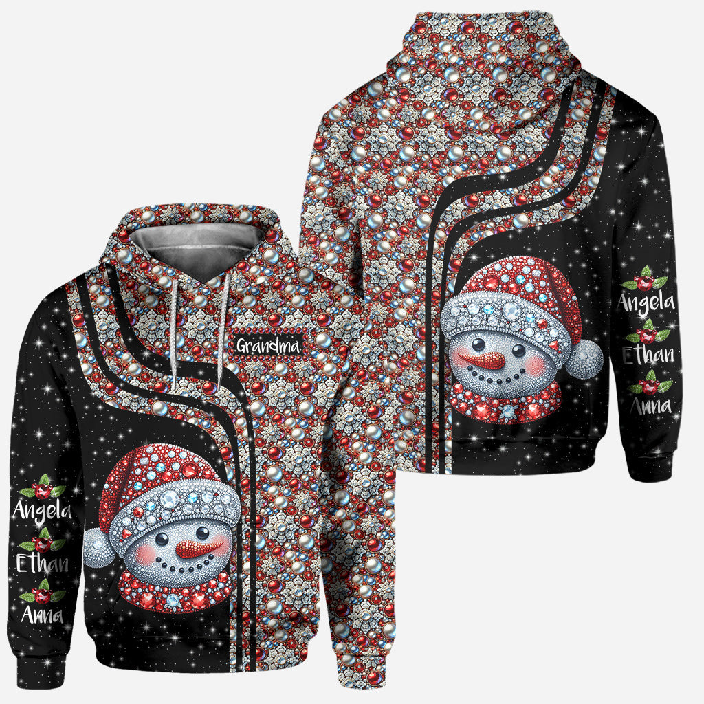 Grandma Snowman - Personalized Grandma Hoodie and Leggings