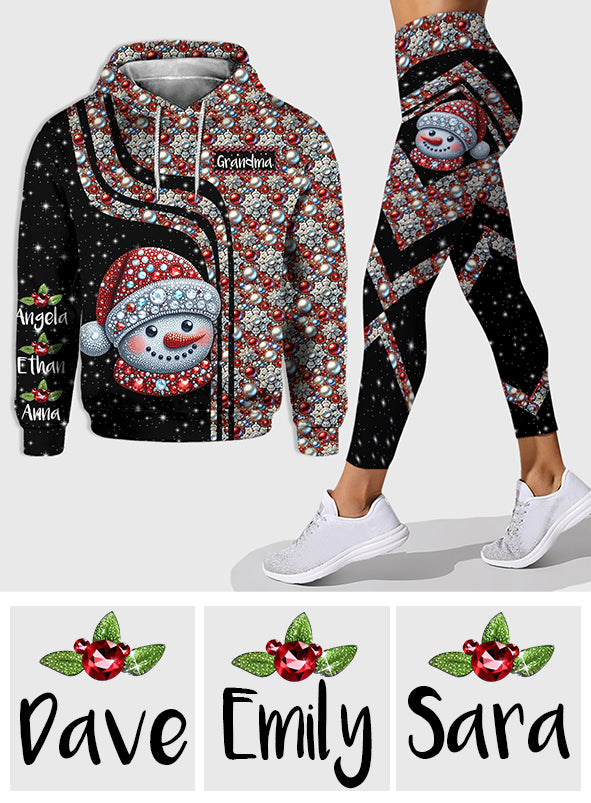 Grandma Snowman - Personalized Grandma Hoodie and Leggings