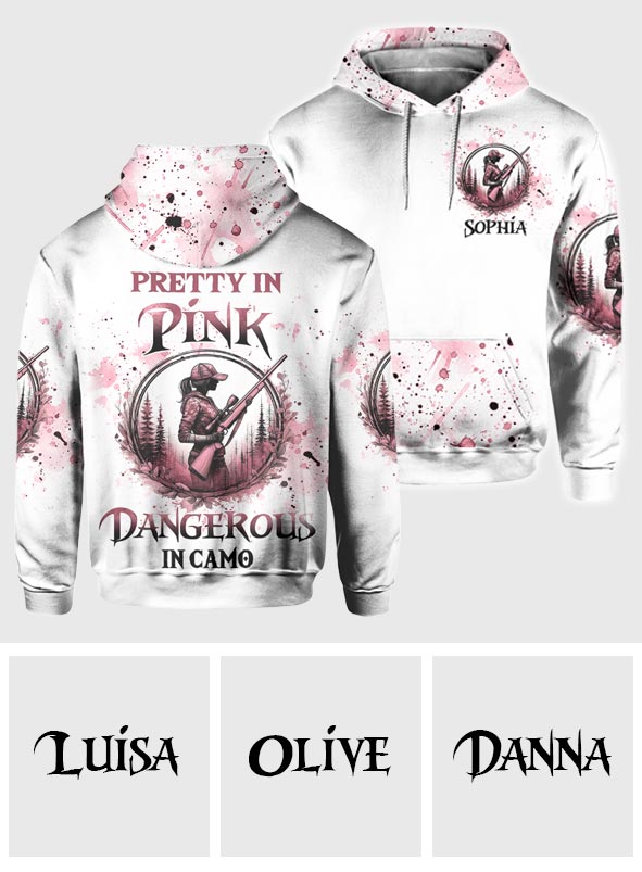 Hübsch in Pink – personalisiertes Jagd-Shirt