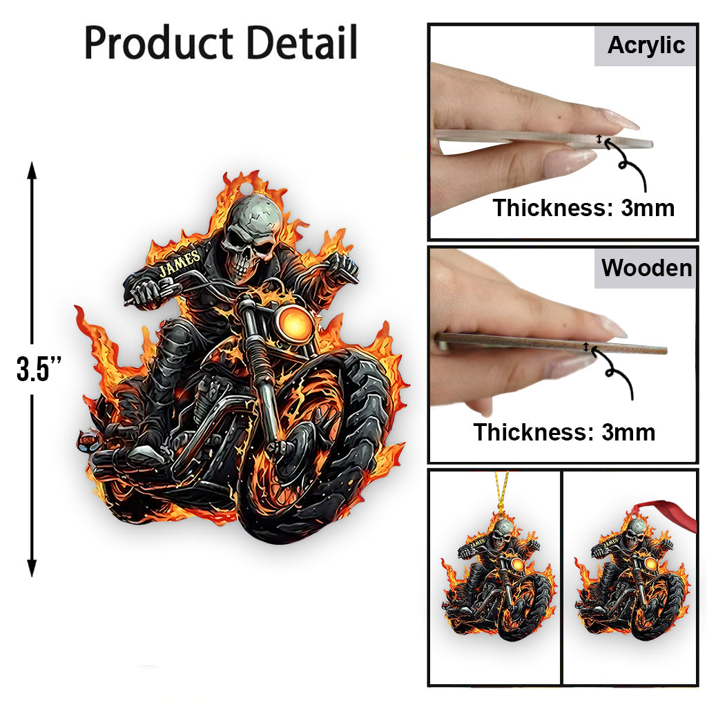 Awesome Biker - Personalized Biker Ornament