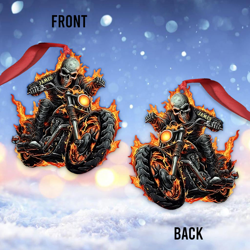 Awesome Biker - Personalized Biker Ornament