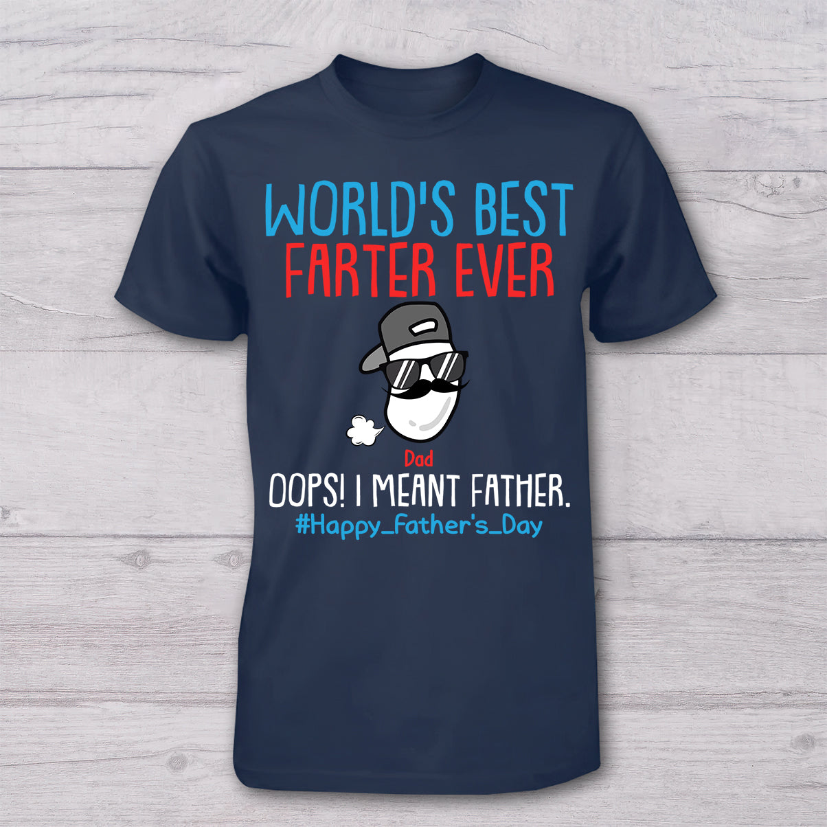 World's Best Farter In Training Farter - Personalized Father T-shirt And Baby Onesie
