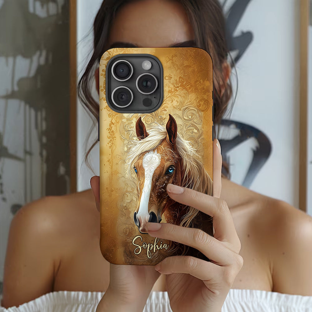 Love Horses - Personalized Horse Full Print Phone Case