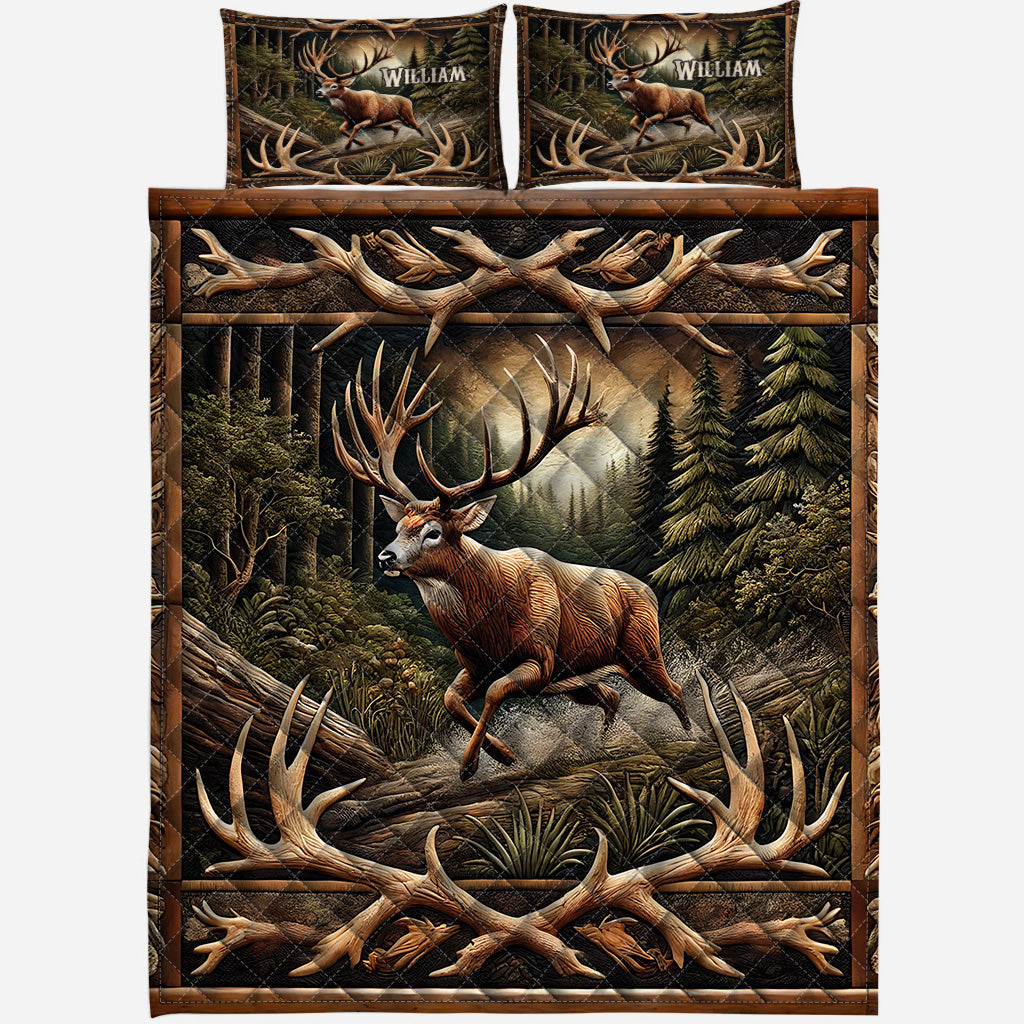 Love Hunting - Personalized Hunting Quilt Set