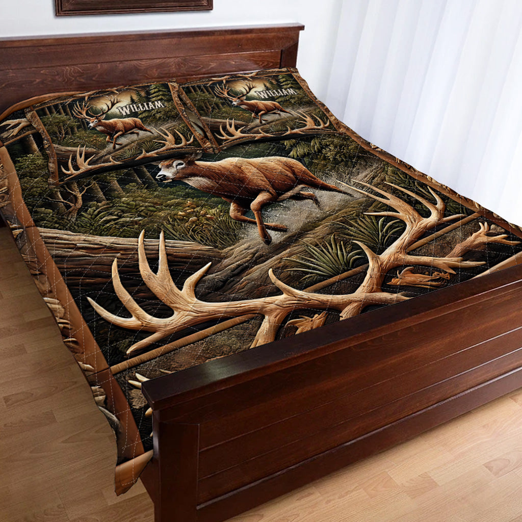 Love Hunting - Personalized Hunting Quilt Set