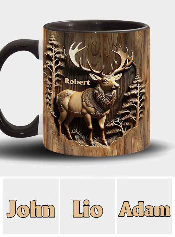 Liebe zur Jagd – Personalisierte Tasse mit Jagdmotiv
