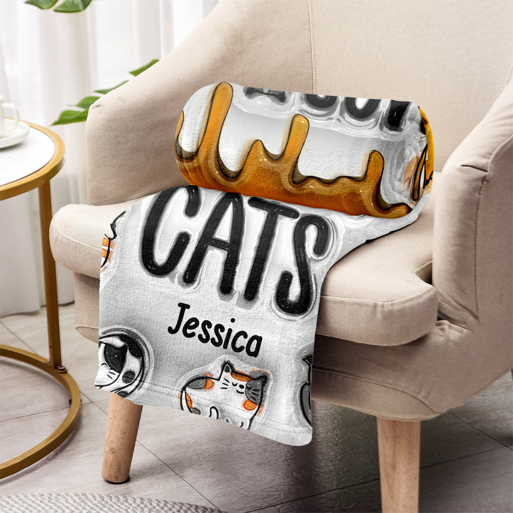 Yes I Really Do Need All These Cats - Personalized Cat Blanket