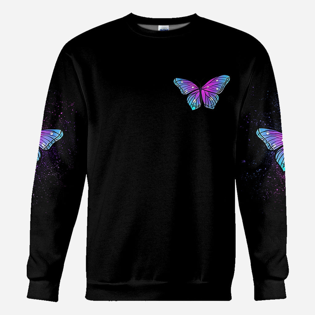 Grandma's Butterflies - Personalized Grandma All Over Shirt