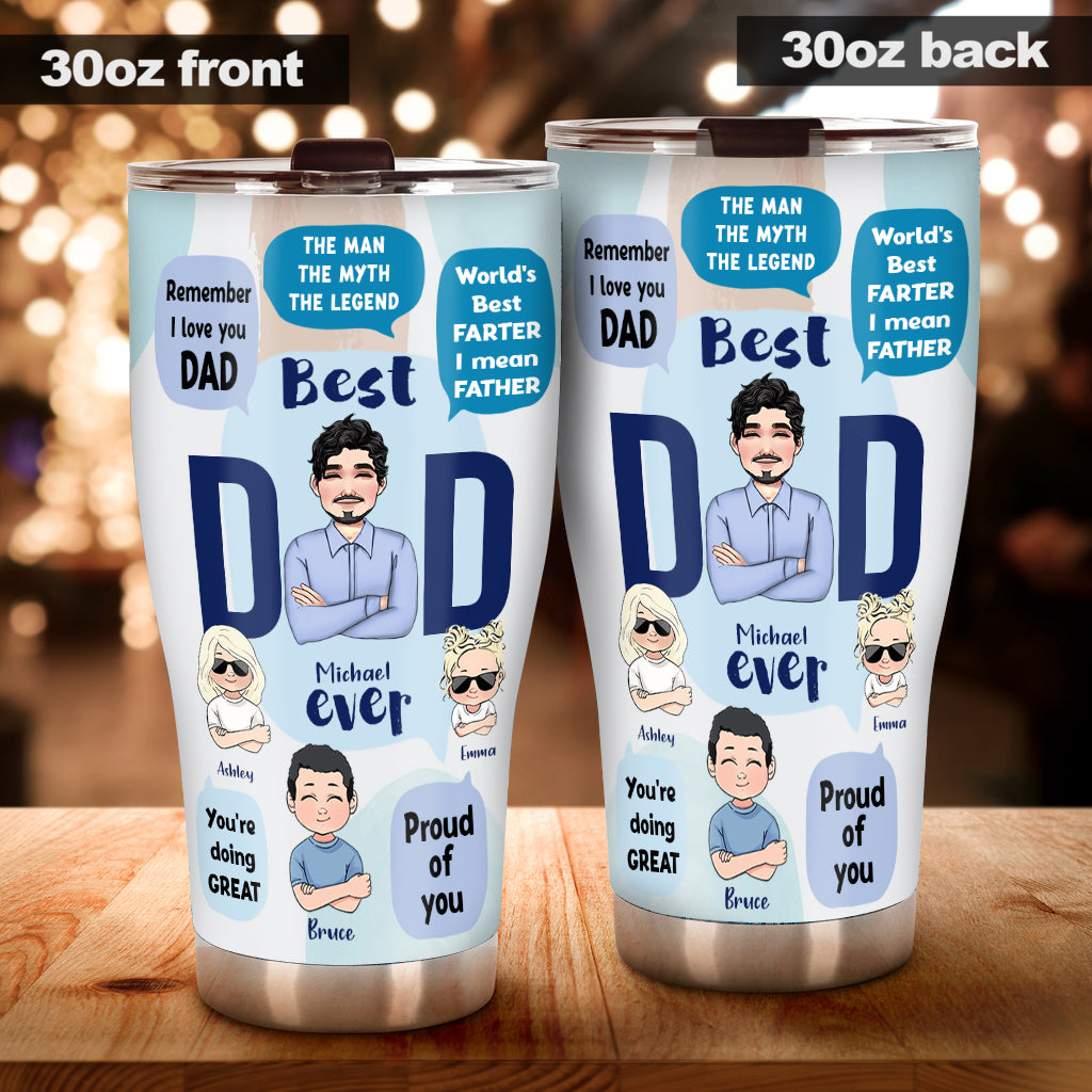 This Dad Belongs To - Personalized Father Tumbler
