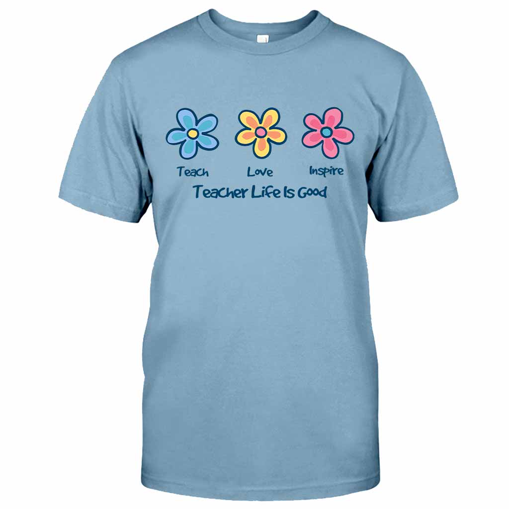 Enseigner, aimer, inspirer - T-shirt et sweat à capuche personnalisés pour enseignants