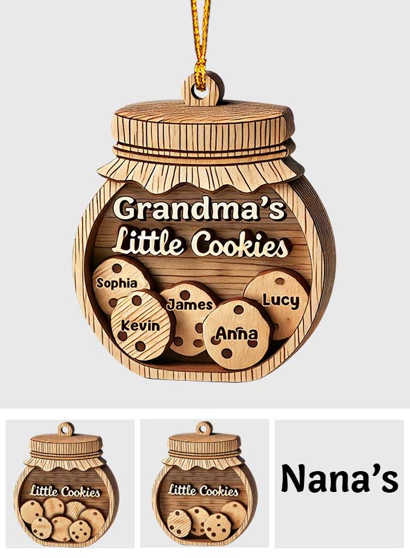 Grandma's Little Cookies - Personalized Grandma Ornament