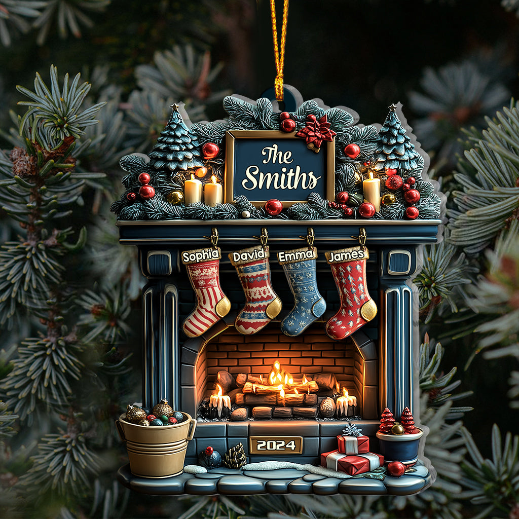 Merry Christmas 2024 - Personalized Family Ornament