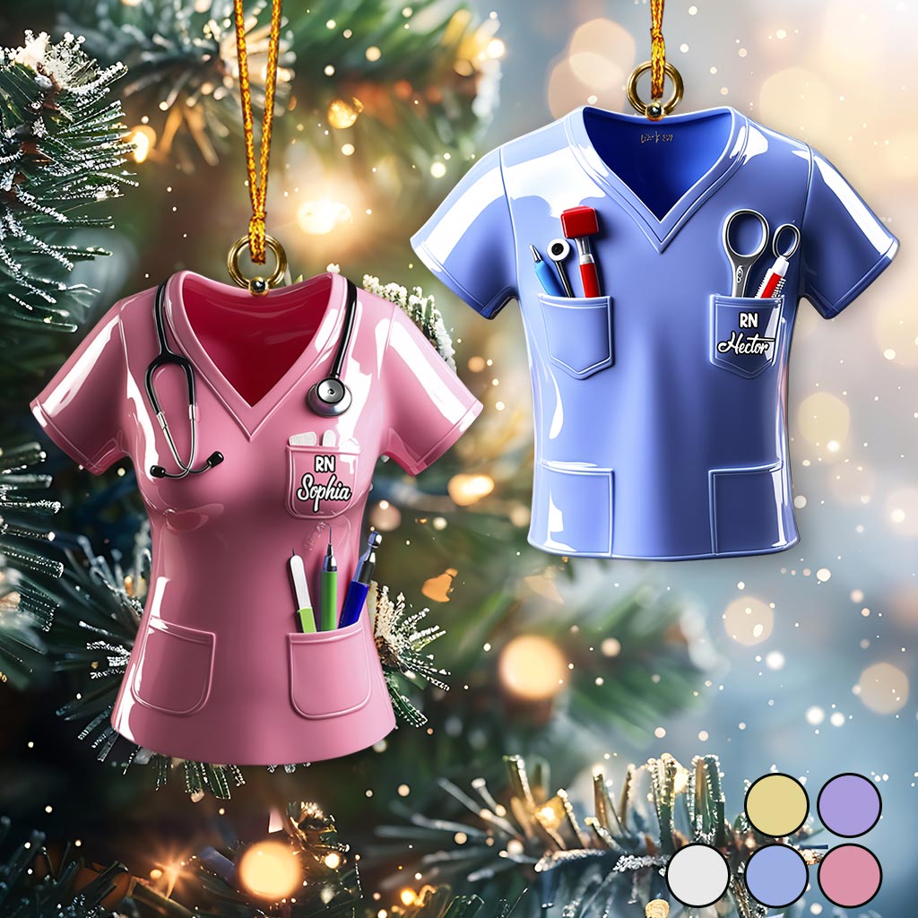 Christmas Nurse - Personalized Nurse Ornament
