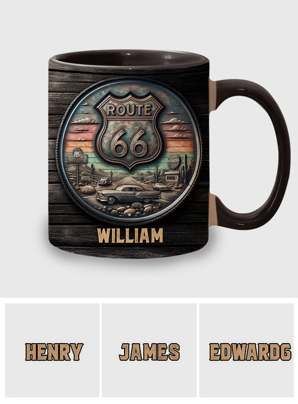 Mug personnalisé Vintage Route 66 Classic Car - Muscle Car