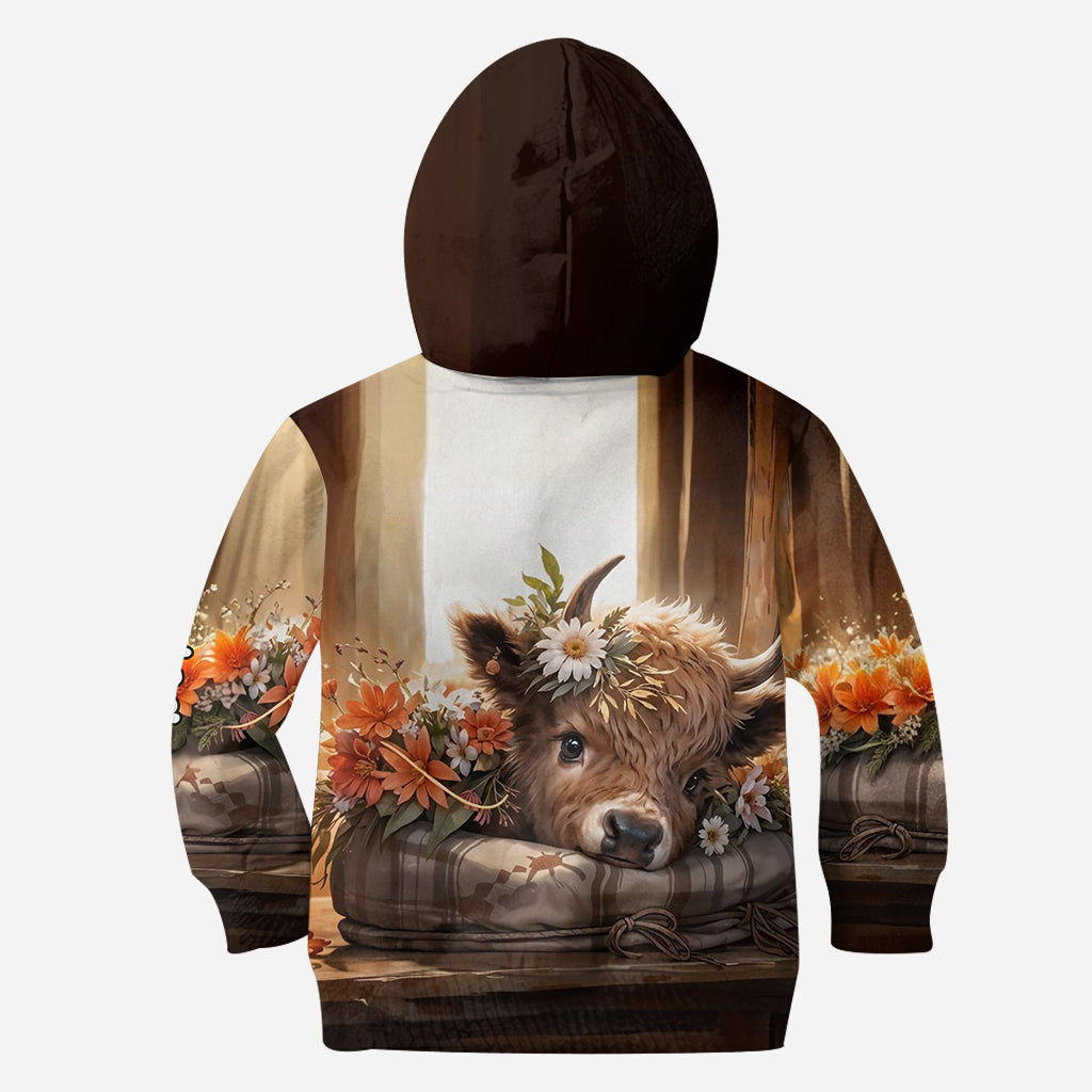 Just A Girl Who Loves Highland Cows - Personalized Highland Cow Hoodie and Leggings