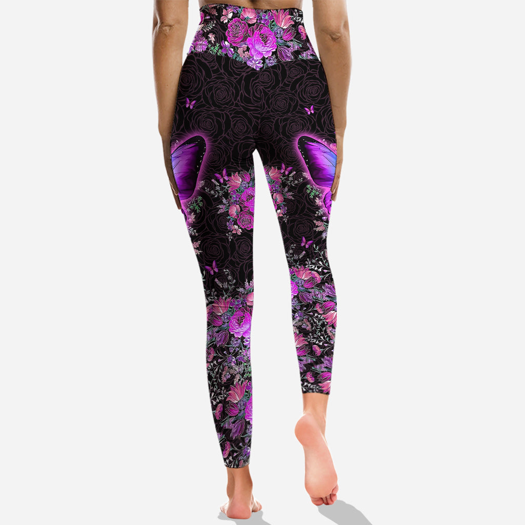 Beautiful Butterflies - Personalized Butterfly Hoodie and Leggings