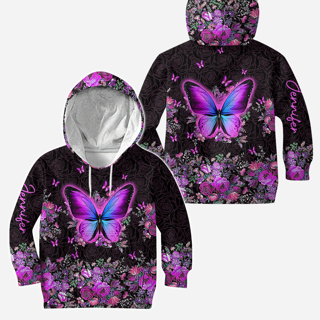 Beautiful Butterflies - Personalized Butterfly Hoodie and Leggings