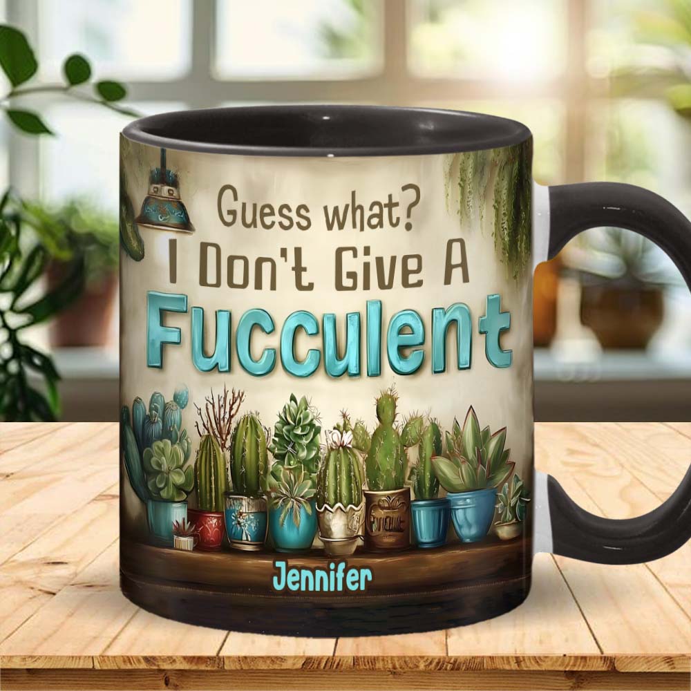 Guess What? - Personalized Gardening Accent Mug