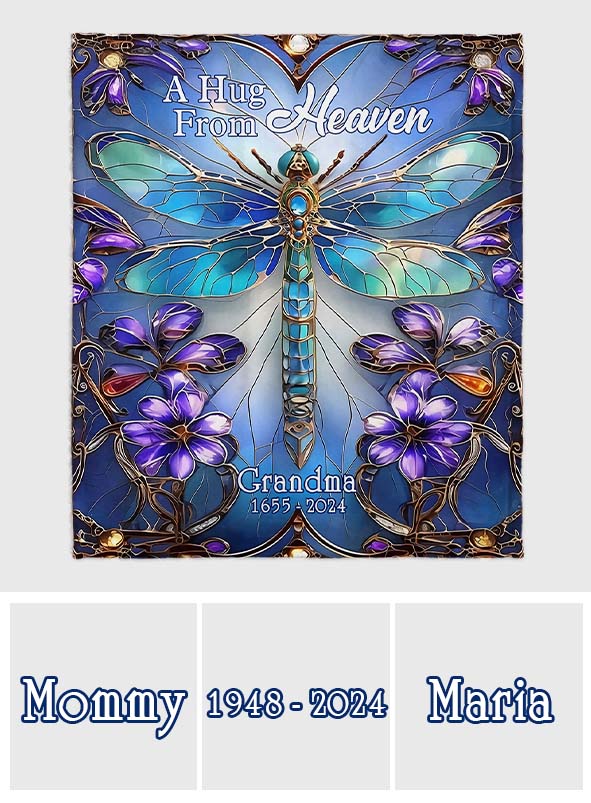 A Hug From Heaven - Personalized Memorial Blanket