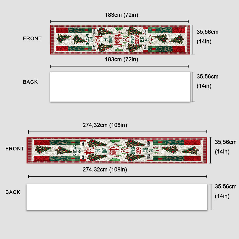 Best Memories - Personalized Family Table Runner