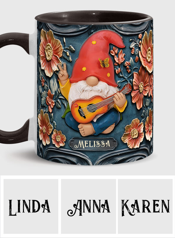 Vivez pleinement votre vie - Mug personnalisé style hippie